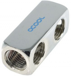 Alphacool HF connection terminal 5-way G1/4'' inner thread - chrome