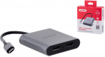 UNITEK ADAPTER USB-C, 2x HDMI, 4K@60HZ, MST, V1404B