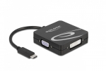 DELOCK USB Type-C Adapter f&uuml;r einen VGA, DVI, HDMI
