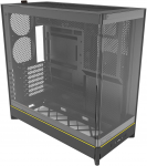 Montech HS02 PC Case, Midi-Tower, ATX, Tempered Glass, ARGB, black