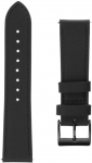 Fixed Leather Strap with Quick Release 22mm for Smartwatch Black