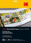 Kodak Photo Sticker Paper A4 Glossy 10 sheets