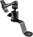Puluz Aluminum Motorcycle Mirror Camera Mount (Black)