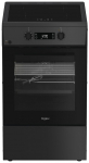 Whirlpool Cooker | W5I8LCSTA | Hob type Induction | Oven type Electric | Anthracite | Width 50 cm | Depth 60 cm | 60 L