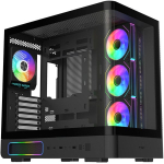 FSP M581 PC Case (Black, Panoramic Glass Design)
