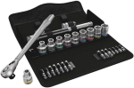 Wera key and bit set + Zyklop Metal 1/2'' ratchet, 28