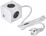 Allocacoc PowerCube USB Extended 1,5m 2402 Grey