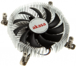 Akasa Low Profile CPU Cooler 74mm PWM Fan for Sockets 775 & 115x