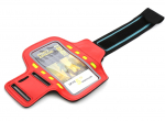 Platinet armband Sport LED, red (43708)