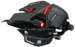 Mad Catz R.A.T. 8+ Optical Mouse, Right-hand, USB Type-A, 16000 DPI, Black, 145g