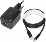 iBOX C-42 GaN PD33W Wall charger, Black