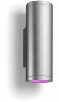 Philips Hue WCA Appear Outdoor Wall Lantern, Inox | 8 W | 2000-6500 Hue White Colour Ambiance