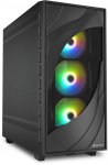Sharkoon Rebel C80M RGB ATX Case Black Metal