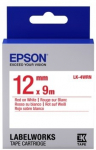 Epson LK-4WRN (C53S654011) Label Cartridge Standard, Red on White 12mm (9m)