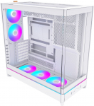 Montech HS02 PRO ATX Midi-Tower Case, Tempered Glass, ARGB, White