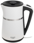 Adler Kettle 1.7l white double wall AD 1355w