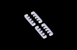 Alphacool Eiskamm X4 Flat - 3mm clear - 4 pcs
