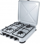 PROMIS KG400 four-burner gas stove silver