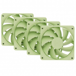 Hyte FA12 120mm Fans, 4-Pack, Matcha Milk