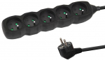 Esperanza ELK208K Power strip 5GN/3M Black