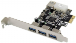 MicroConnect 3+1 port USB 3.0 PCIe cardMain chip : VL805 System Requirements: * Windows XP/Vista/7 /8(32/64 bit)