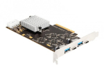 Delock PCI Express x8 card 2x USB-C + 2x USB-A