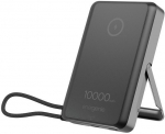 Gembird magnetic wireless powerbank with stand 15W 10000mAh black