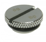 Bitspower stop plug G1/4 Zoll flach - Shiny Silver