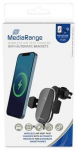 MediaRange 15W Wireless Car Charger for Air Vent with Auto Clamp, Black