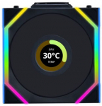 Lian Li UNI FAN SL Wireless LCD Fan, ARGB, PWM - 120 mm, Black