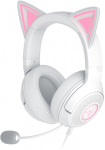 Razer Kraken Kitty V2 wired over-ear headset with microphone, white