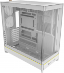 Montech HS02 PC Case, Midi-Tower, ATX, Tempered Glass, ARGB, White