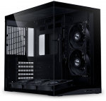 Lian Li O11 Dynamic Mini V2 Flow ATX Mini Case, 5x 120mm Fans, Black, Tempered Glass