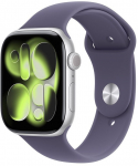 Apple Watch Series 11 silver aluminium 46 mm sport band nebula violet S/M