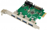 MicroConnect 4 port USB 3.0 PCIe cardMain chip : VL805 4 external USB 3.0 Ports
