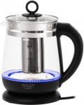 Adler | Kettle | AD 1299 | Electric | 2200 W | 1.5 L | Glass | 360&deg; rotational base | Black