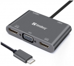 Sandberg 136-35 USB-C 5-in-1 PD 100W DisplayDock