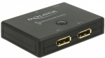Delock Displayport 2 - 1 Switch bidirectional 4K 60 Hz