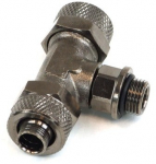 10/8mm (8x1mm) screw-on nozzle G1/8 T rotatable - black nickel