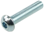 Screw ISO 7380 M4 x 20 allen key fillister head stainless steel (black)