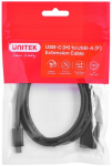 Cable adapter Unitek (C476BK-1M) USB-C (M) - USB-A (F) 10Gbps 60 W