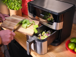 Tefal Dual Easy Fry & Grill EY905D Double 8.3 L Stand-alone 2700 W Hot air fryer Stainless steel
