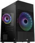 Aerocool Atomic Lite v2 Micro-ATX Geh&auml;use, RGB, Tempered Glass - schwarz
