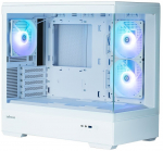 Zalman P30 V2 PC case, mini-tower, mATX, RGB, tempered glass, white