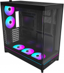 Montech HS02 PRO PC Case, Midi-Tower, ATX, Tempered Glass, ARGB, Black