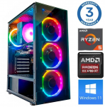 INTOP Ryzen 5 5600X 16GB 1TB SSD M.2 NVME+2TB RX6600 8GB WIN11