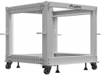 Rack 19" 9U 600x600-1100 adj. gray
