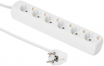 MicroConnect 6-way Schuko Socket 5M White