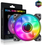 Gamemax Case Fan | DUAL RING INFINITY BK | Black