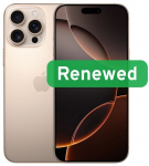 Apple Renewed Grade A | Apple iPhone 16 Pro Max | Desert Titanium | 6.9 " | OLED | 256 GB | 5G | iOS